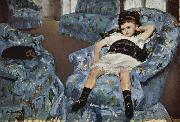 Mary Cassatt Little Girl in a Blue Armchair Germany oil painting artist